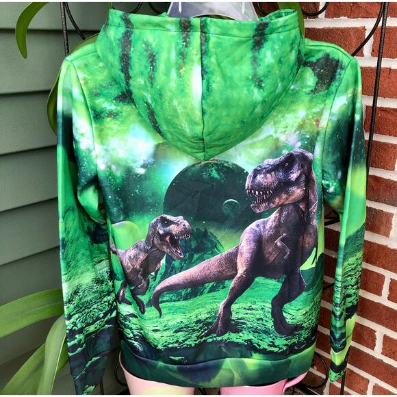 NEW 3D Dinosaur Sweatshirt Long Sleeve Cotton Pullover Hoodie  XL - Picture 4 of 12